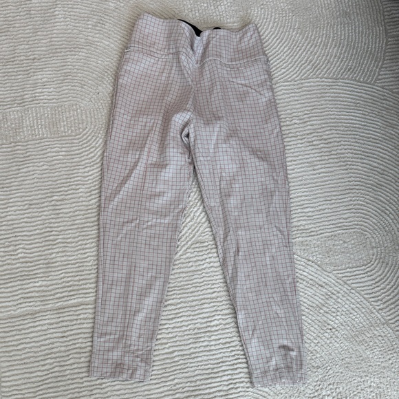 Betabrand Pants - Betabrand pants off white cream pink checker